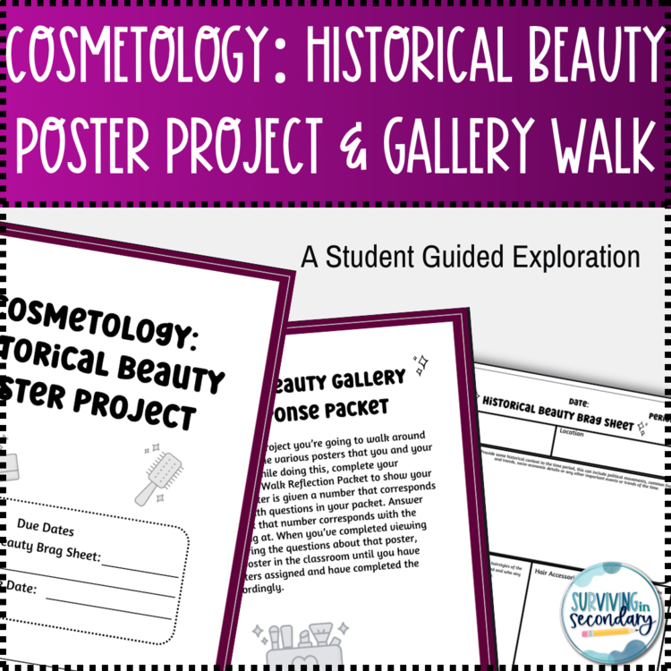 Cosmetology: Historical Beauty Poster Project and Gallery Walk