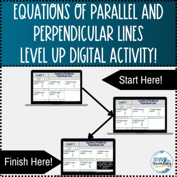 Equations of Parallel and Perpendicular Lines Level Up! Digital Practice, image 3