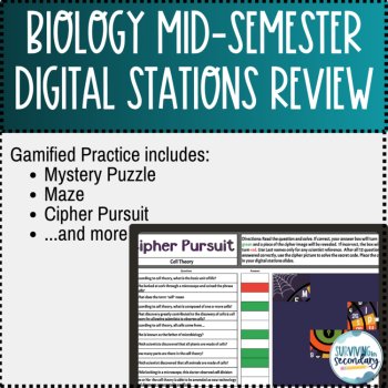 Biology Mid-Semester Fall/Halloween Digital Stations Review Practice, image 3