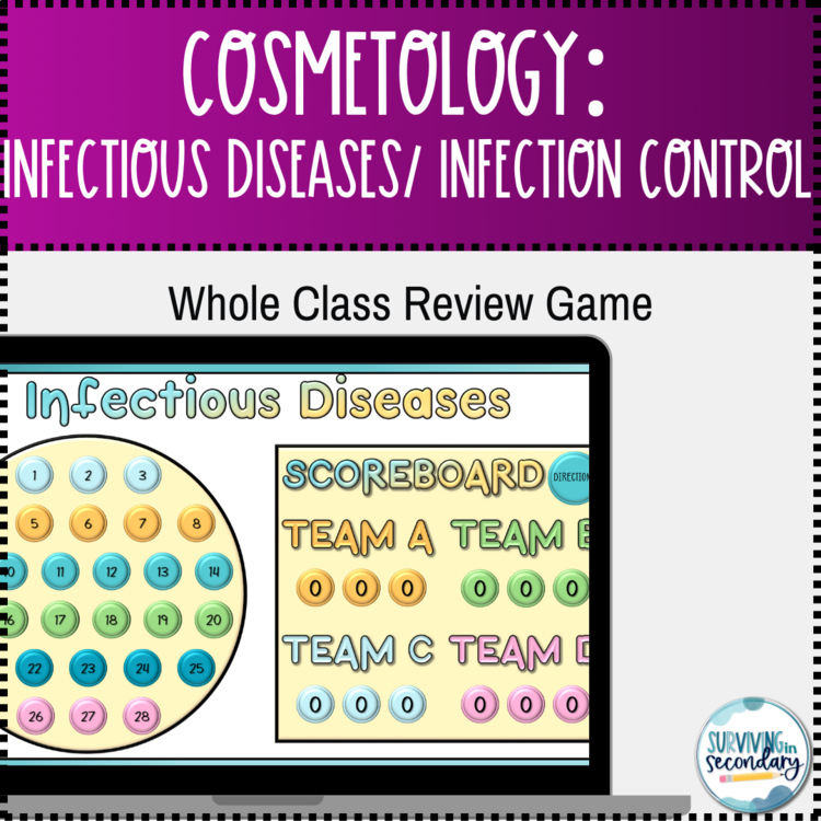 Cosmetology: Infectious Diseases Pop Game- Whole Class Review