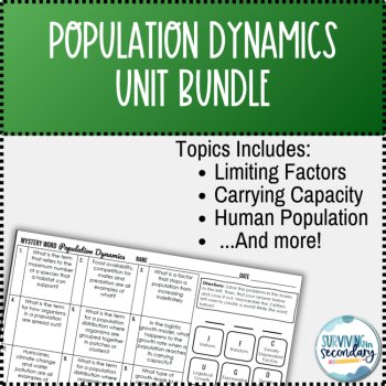 Population Dynamics Bundle: Unit Lesson, Notes and Activities, image 2