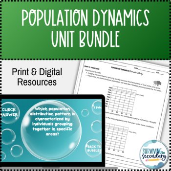 Population Dynamics Bundle: Unit Lesson, Notes and Activities, image 3