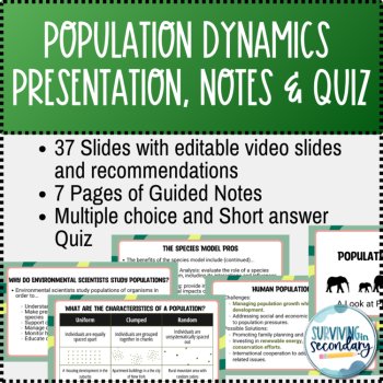 Population Dynamics Lesson Presentation, Guided Notes and Quiz, image 2
