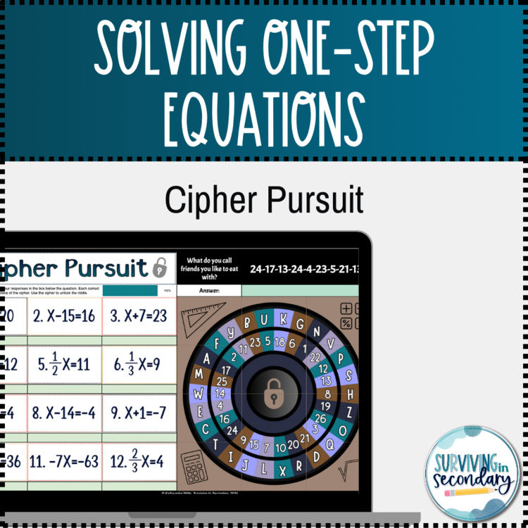 Solving One-Step Equations Digital Practice Activity