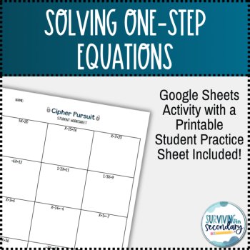 Solving One-Step Equations Digital Practice Activity, image 3