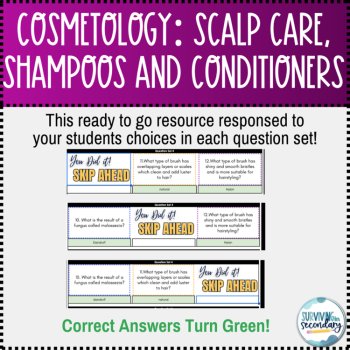 Cosmetology: Scalp Care, Shampoo & Conditioner Choose Two Activity, image 3