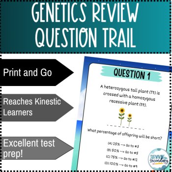 Genetics Review Beach-Themed Question Trail Scavenger Hunt!, image 3