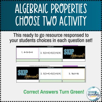 Algebraic Properties Choose Two Self-Checking Digital Practice, image 3