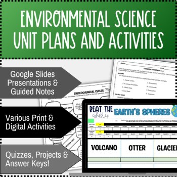 Environmental Science Unit Lesson Plans and Activities Bundle, image 2