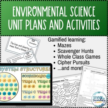 Environmental Science Unit Lesson Plans and Activities Bundle, image 3