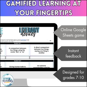 Literary Devices Choose Two - Print & Digital Activity for Middle & High School, image 3