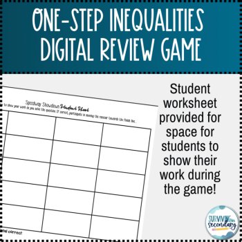 Solving One-Step Inequalities Speedway Showdown Game Review, image 3