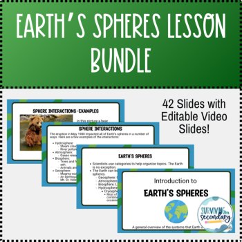 Introduction into Earth's Spheres Unit Lesson PPT, Guided Notes and Activities, image 3