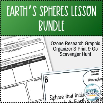 Introduction into Earth's Spheres Unit Lesson PPT, Guided Notes and Activities, image 4