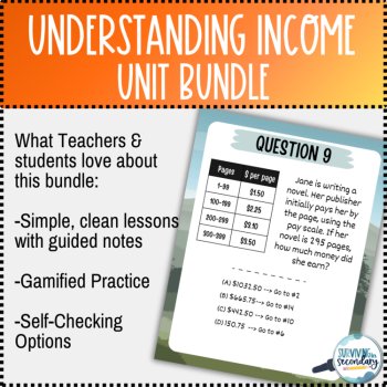 Consumer Math: Understanding Income Unit Bundle, image 2