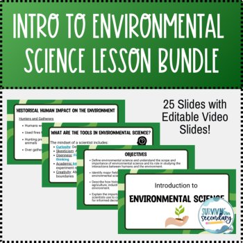 Introduction into Environmental Science Unit Lesson, Guided Notes and Activities, image 2