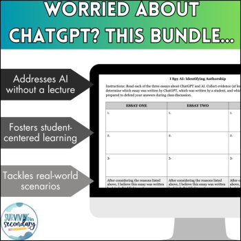 AI Activity Bundle - Digital Literacy Resources to Tackle ChatGPT in High School, image 2