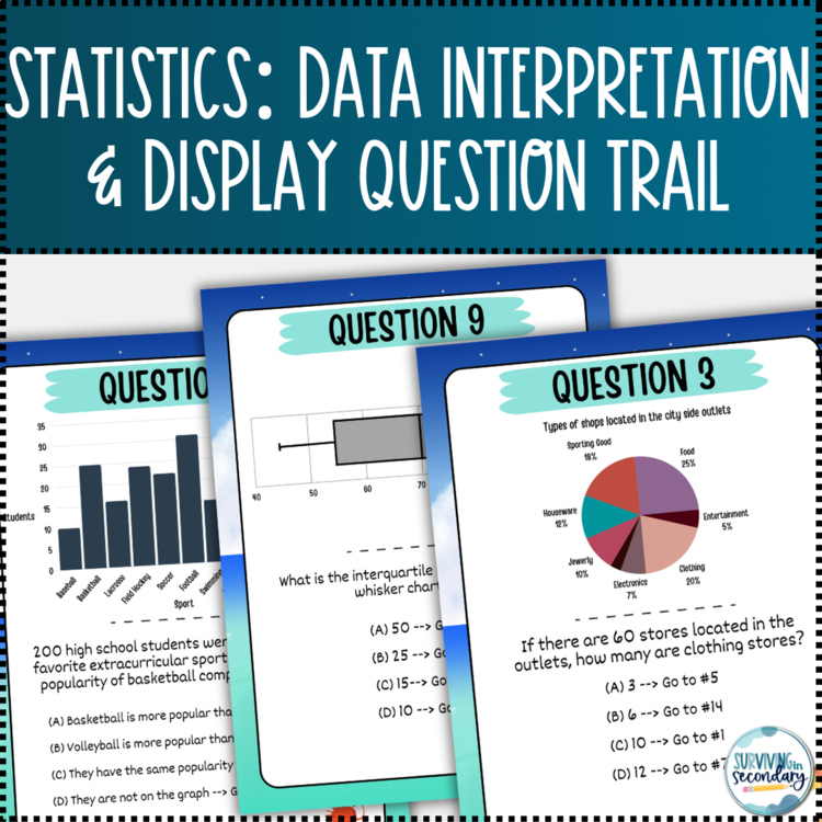 Statistics Data Interpretation and Display Question Trail Activity