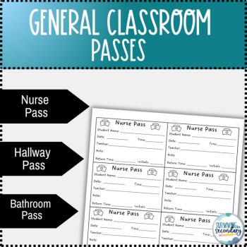 The Ultimate Classroom Pass Set - Classroom Management Bundle, image 2