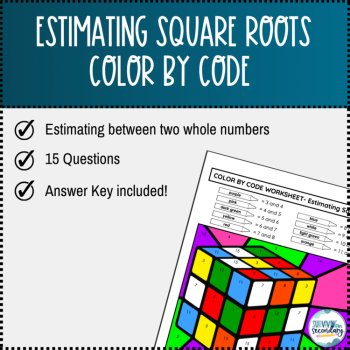 Estimating Square Roots Coloring Activity, image 2