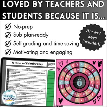 Holiday Reading Comprehension BUNDLE - Digital Games for Middle & High School, image 4