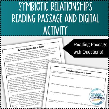 Symbiotic Relationships Reading Passage and Cipher Pursuit Digital Resource, image 3