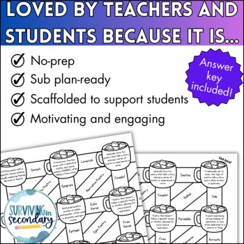 Types of Poetry Maze - No-Prep Review Activity for Middle and High School ELA, image 3