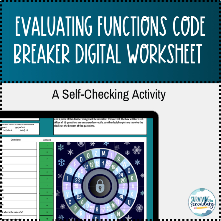 Evaluating Functions Cipher Pursuit Digital Resource