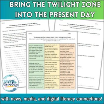 The Monsters are Due on Maple Street Viewing Guide - News Literacy Connections, image 2