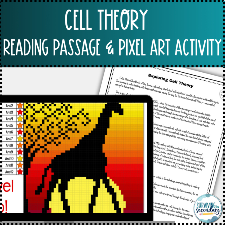 Cell Theory Reading Passage and Digital Resource Activity