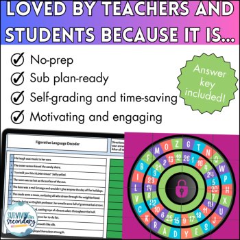 Figurative Language & Literary Devices Review Game - Digital Activity for ELA, image 3