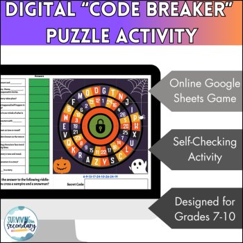 Suspense in Literature Digital Cipher Pursuit Activity for Intro or Review, image 3