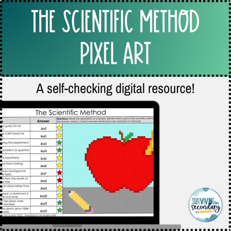 The Scientific Method Digital Resource Pixel Art