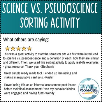 Science vs. Pseudoscience Sorting Activity, image 3