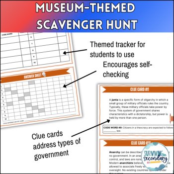 Types of Government Scavenger Hunt - Interactive Activity for Gov and Civics, image 3