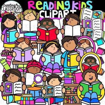 School Subject Kids Clipart Bundle {School Kids Clipart}, image 4