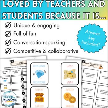 Trivia Icebreaker Game - Back to School Treasure Trap, image 4