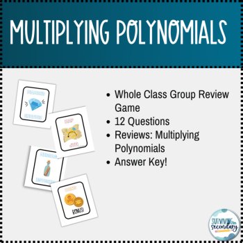 Multiplying Polynomials Review Activity - Treasure Trap Game, image 2