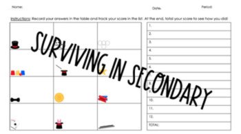 The Endocrine System Review Game - Disappearing Act Whole-Class Game, image 2