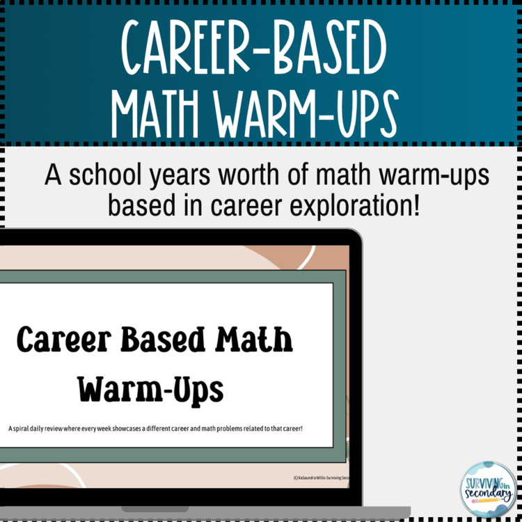 Daily Career-Based Math Bell Ringers: Engaging 9-12th Grade Warm-Ups