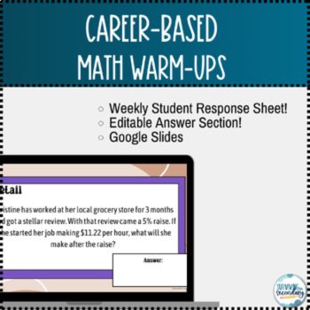 Daily Career-Based Math Bell Ringers: Engaging 9-12th Grade Warm-Ups, image 3