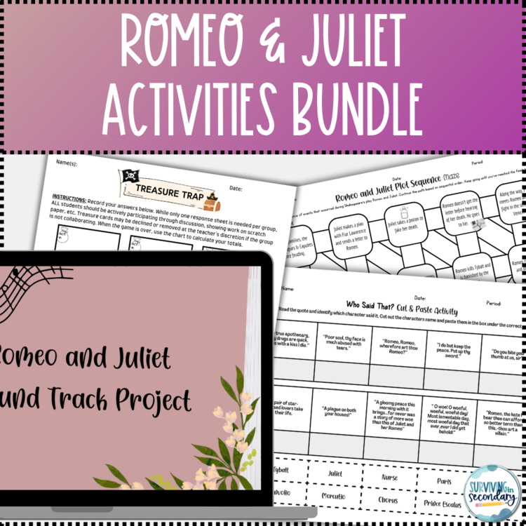 Romeo and Juliet Activities Bundle