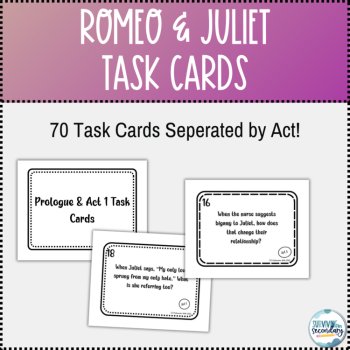 Romeo and Juliet Task Cards, image 2