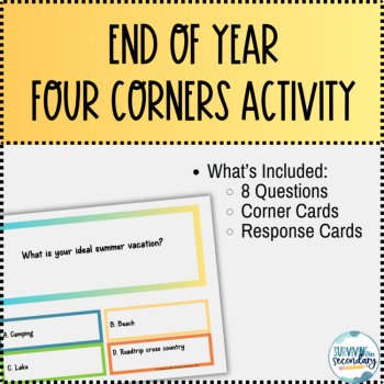 End of Year Four Corners Activity, image 2