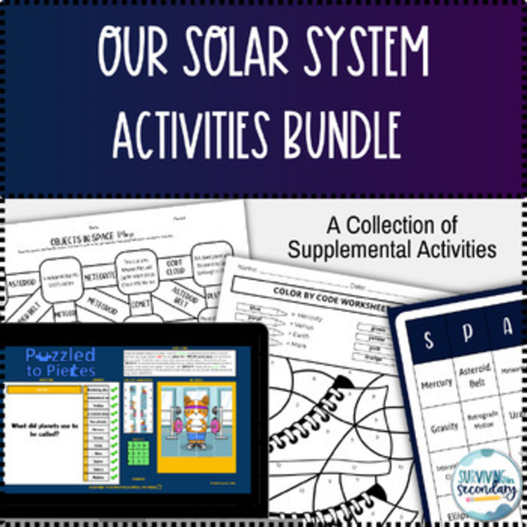 Our Solar System Activities Bundle - Earth and Space Science