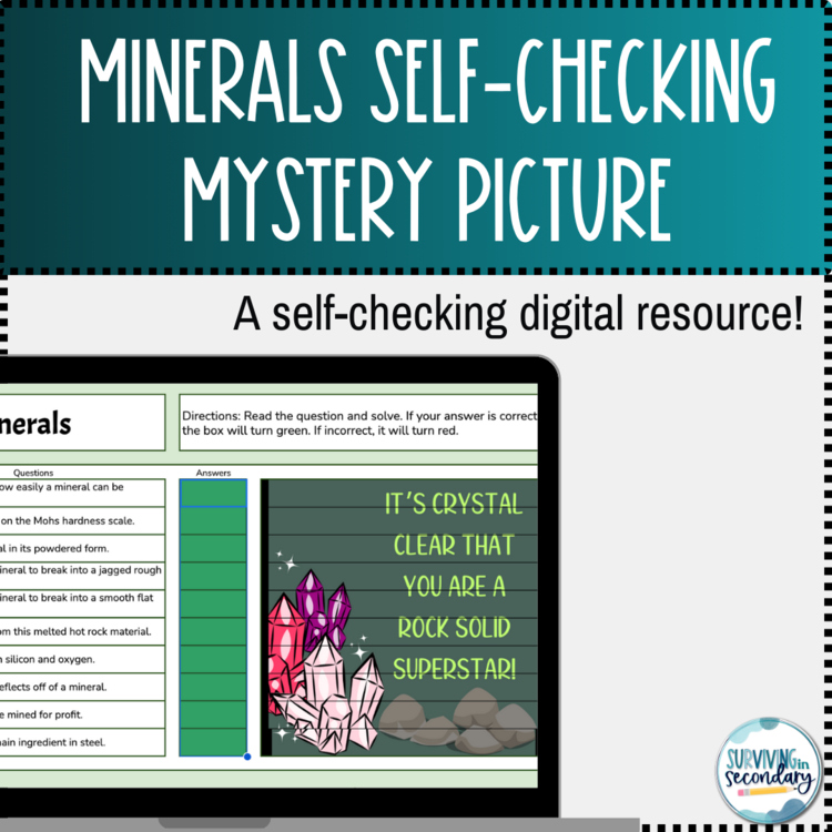Classifying and Identifying Minerals Self-Checking Digital Activity