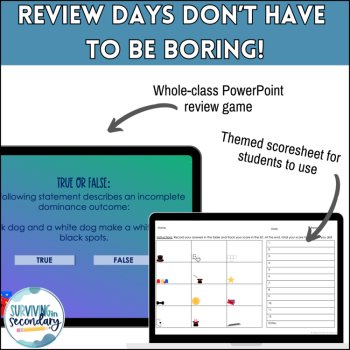 Biology Keystone Review Disappearing Act - Whole-Class Review Game, image 2