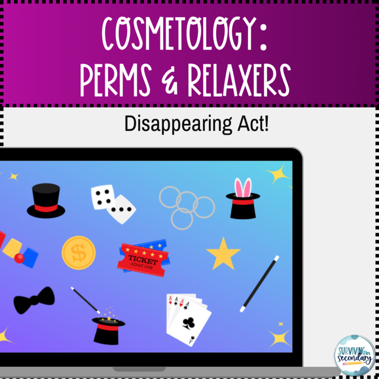 Cosmetology Perms & Relaxers Disappearing Act Whole Class Review Game