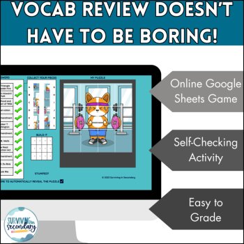 Progressive Era Vocabulary - Digital Self-Checking U.S. History Review Puzzle, image 3
