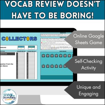 Progressive Era Vocab Review - Digital Game for U.S. History - Partner Activity, image 3